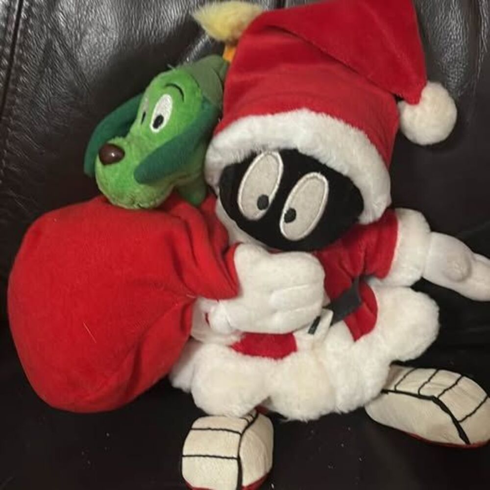 Looney Tunes Marvin the Martian Santa Plush